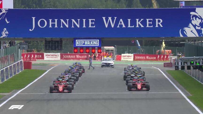 Belgian GP: Watch the F1 race start from Spa-Francorchamps