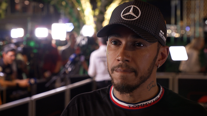 Hamilton vows to go into Sunday's race with 'a positive mindset' after P8 in qualifying