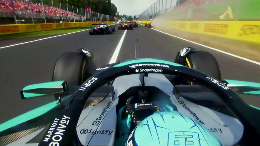 2025 Italian Grand Prix: Best race start onboards