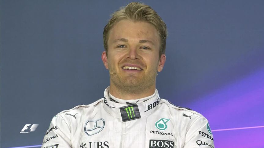 Nico Rosberg interview nach dem Rennen in Bahrain