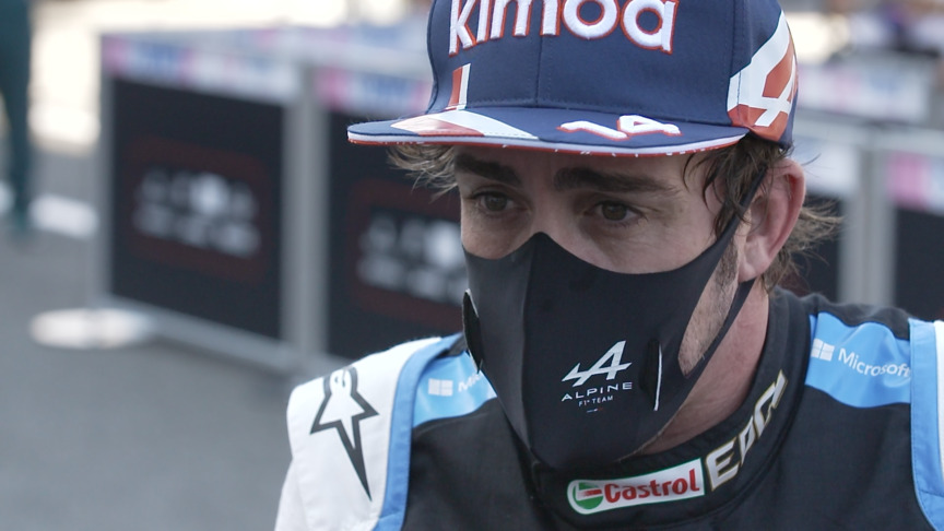 Fernando Alonso 'happy with the day' after both Alpine cars make Q3