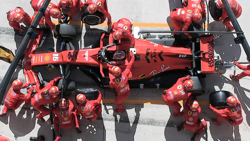 US GP: Slow stop costs Leclerc five seconds