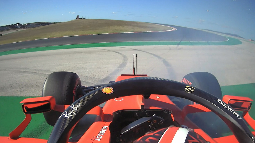 2020 Portuguese GP FP3: Leclerc spins off at Turn 14