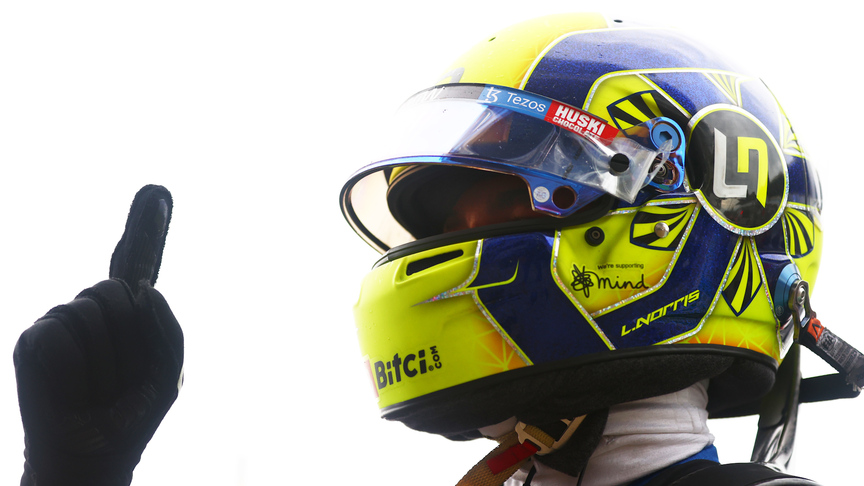 ONBOARD: Watch Lando Norris call for the right tyres and land his first F1 pole position