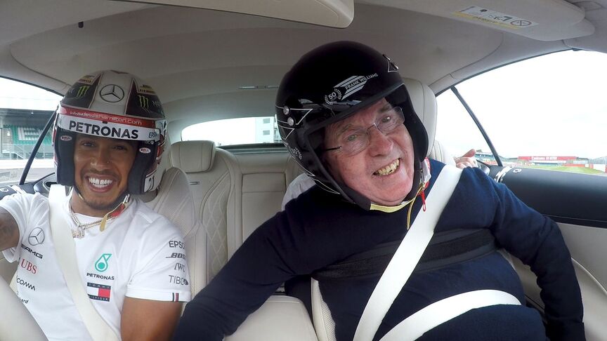 LAP OF LEGENDS: Lewis Hamilton's Hot Lap with Sir Frank Williams