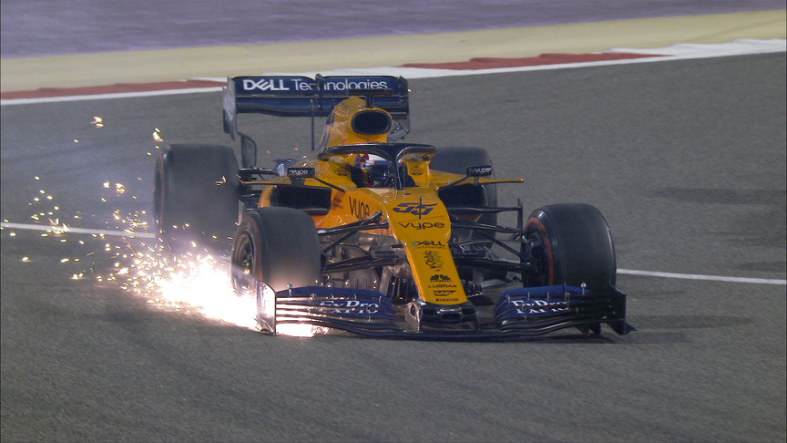 BAHRAIN GP: Sainz comes off worse in Verstappen scrap