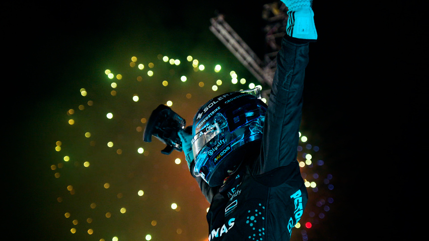 2025 Singapore GP: Russell crosses the line to take his second victory of the season