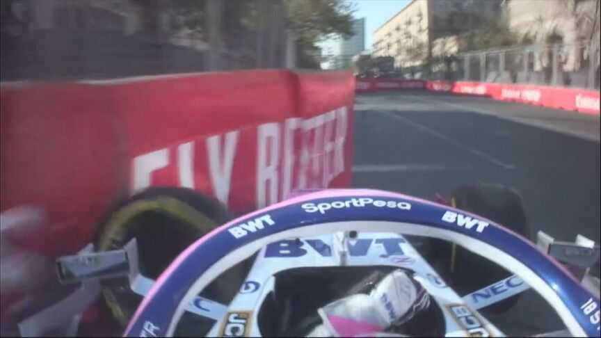 FP2: Stroll crash brings out the red flags in Baku