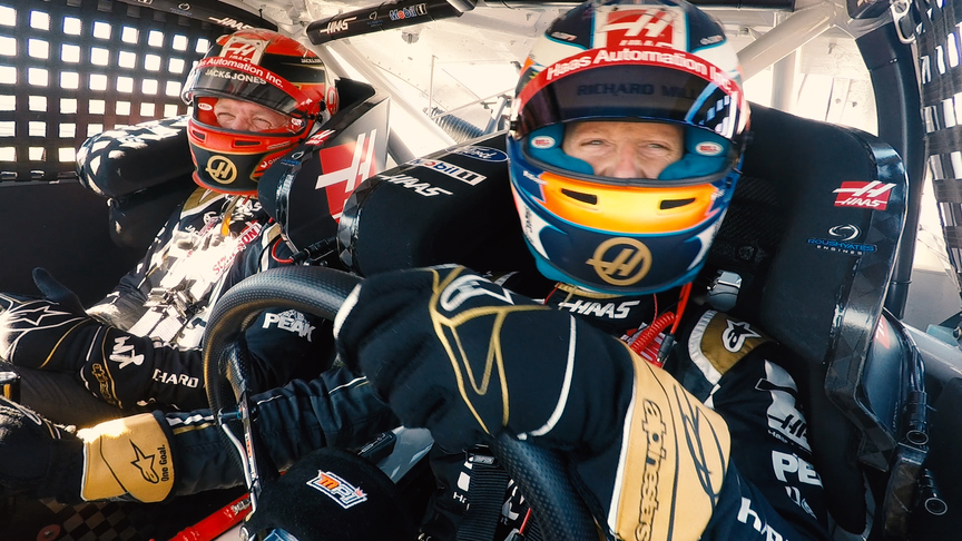 K-MAG and Grosjean's HAASCAR Hot Laps