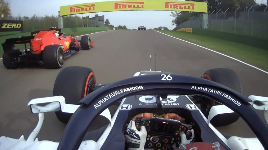 2020 Emilia Romagna Grand Prix: Brilliant Kvyat move surprises Leclerc