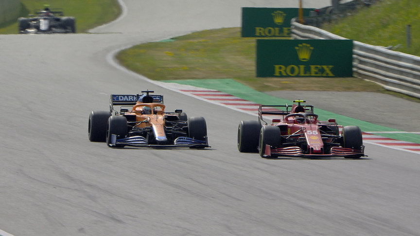 2021 Austrian Grand Prix: Sainz overtakes Leclerc and Ricciardo in late charge