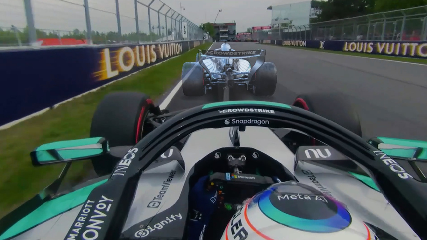 GHOST CAR: See how Russell beat Antonelli to pole at the Circuit Gilles Villeneuve