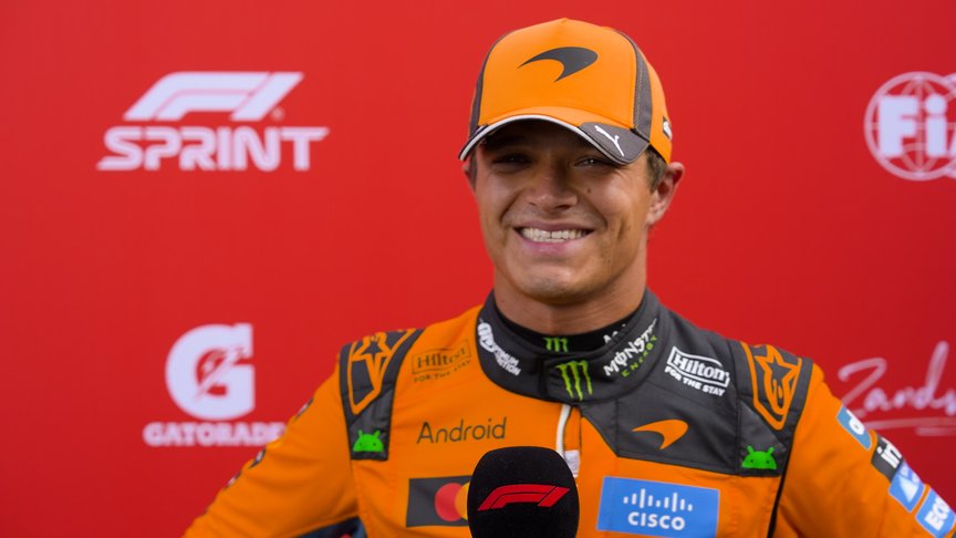 Norris ‘reasonably happy’ despite just missing out on pole for the Sprint