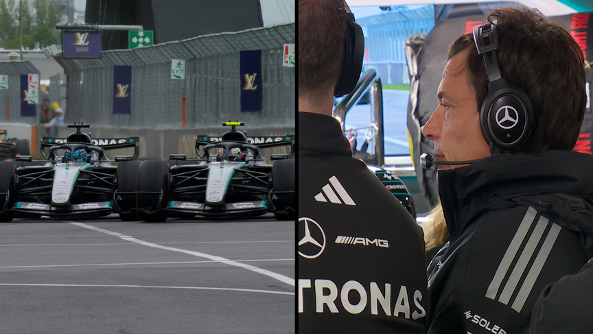 2026 Canadian Grand Prix: Wolff watches on as Russell and Antonelli go wheel to wheel