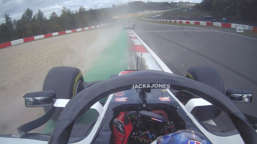 2020 Eifel Grand Prix: Grosjean hurt by flying gravel