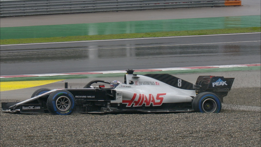 2020 Turkish Grand Prix Qualifying: Grosjean beaches his Haas in Q1
