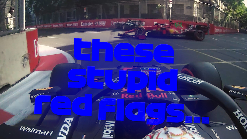 2021 Azerbaijan GP Qualifying:  Verstappen blasts 'stupid red flags' that end his qualifying early