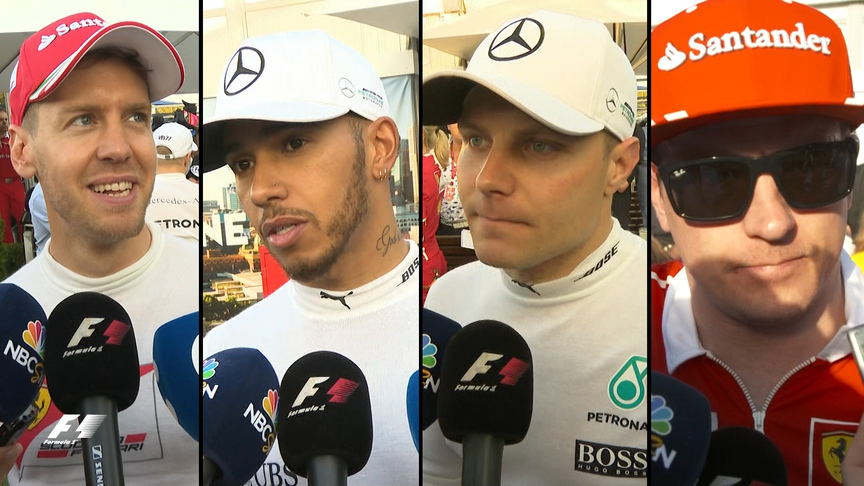 Drivers report back after the race in Australia