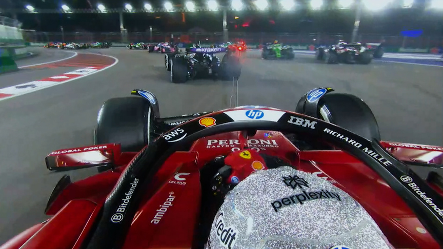 2025 Las Vegas GP: Hamilton avoids chaos at the start