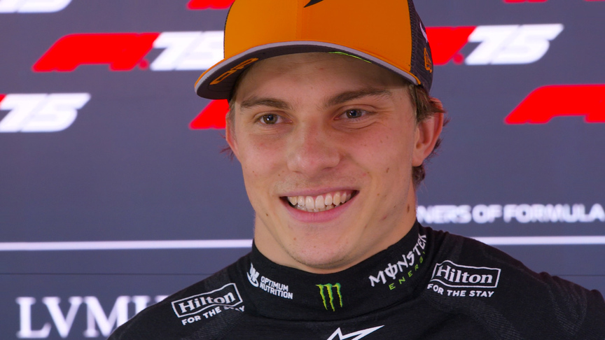 Piastri 'very very happy' to win at Spa after Turn 1 overtake on Norris