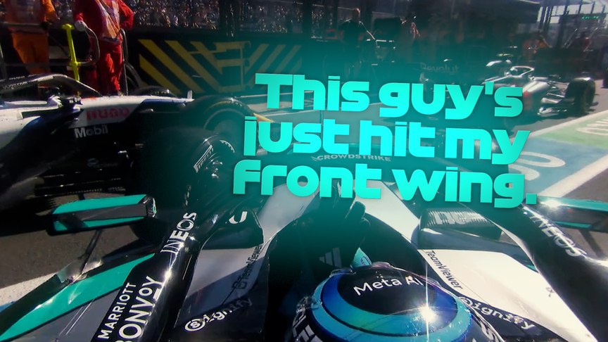 2026 Australian GP FP2: Lindblad and Russell make contact in the pit lane