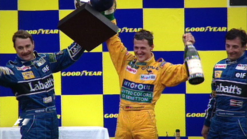 F1 VAULT: Schumacher scores memorable debut win in Belgium