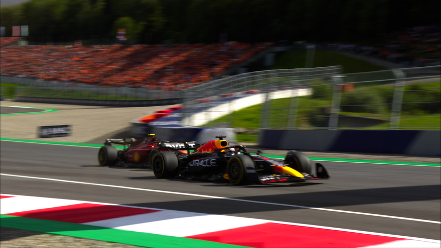 2022 Austrian GP Sprint: Sainz and Leclerc scrap for position as Verstappen keeps the lead at the start at the Red Bull Ring