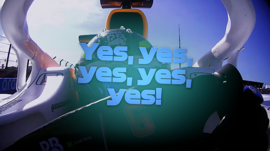 2025 Dutch GP Qualifying: Ecstatic Hadjar celebrates P4 in qualifying