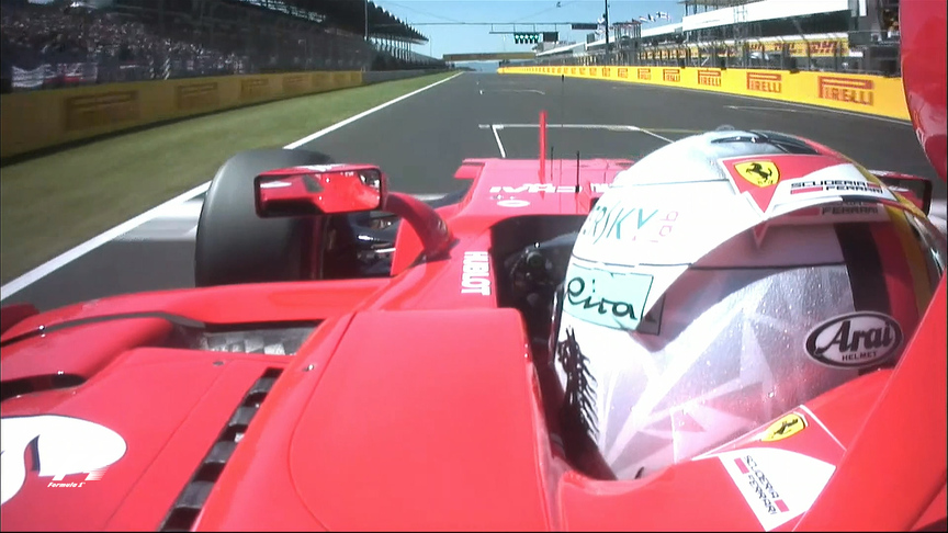Onboard pole position lap - Sebastian Vettel, Hungary 2017