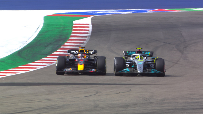 2022 United States Grand Prix: Verstappen gets past Hamilton in wheel-to-wheel battle for race lead