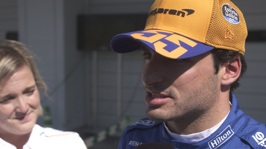 Carlos Sainz happy with P7 despite battery issues