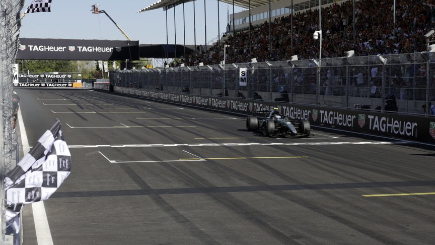 2026 Spanish Grand Prix: Antonelli crosses the line to take his eighth win of the season