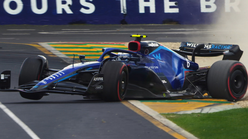 2022 Australian GP Qualifying: Latifi avoids crashing after spin