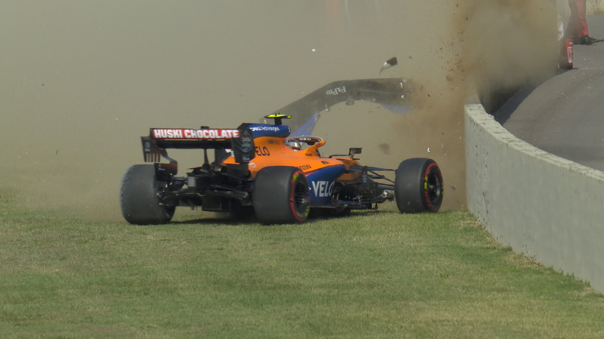 2020 Tuscan GP FP2: Norris spins into the barriers at Mugello