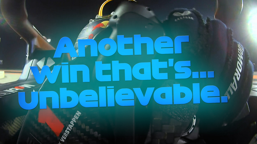 2023 Qatar Grand Prix: Newly crowned world champion Verstappen crosses the line to take his 14th victory of the season