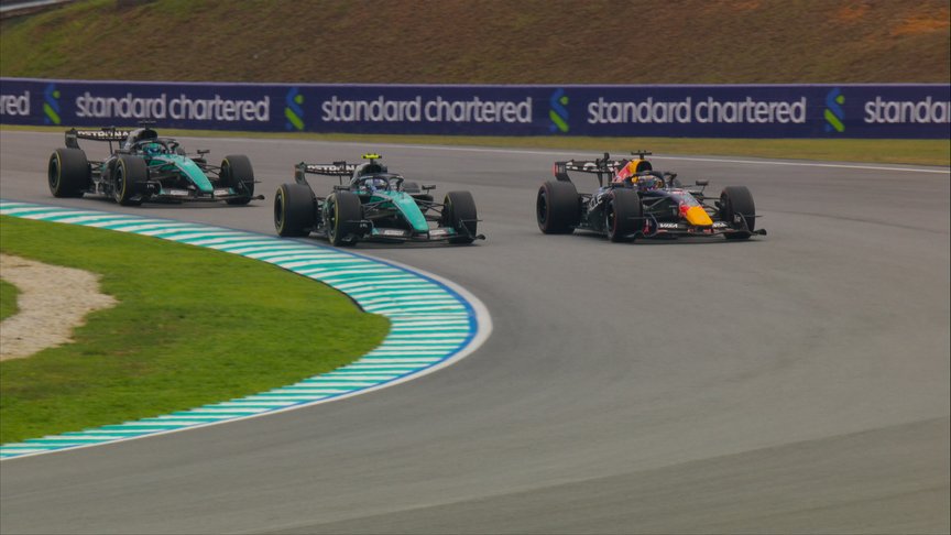 2026 Bahrain Grand Prix: Antonelli, Verstappen and Russell in three-way fight for the lead
