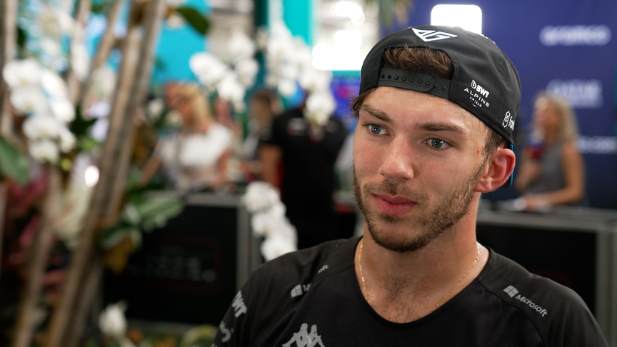 Gasly ‘a bit gutted’ after losing two places late in the race in Miami