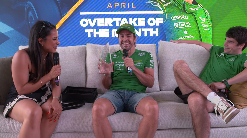 Fernando Alonso wins Overtake of the Month Award for second time in a row | Crypto.com