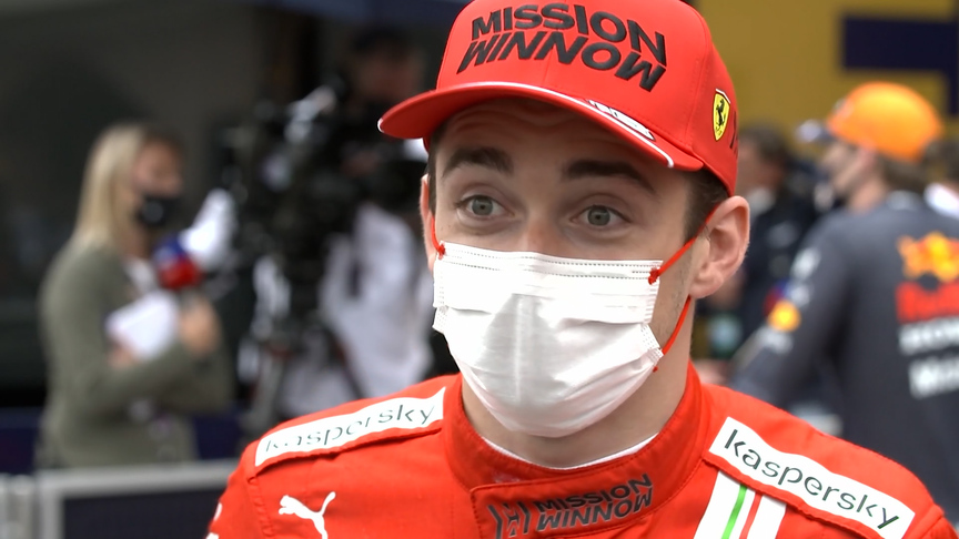 Pole-sitter Charles Leclerc 'praying' that qualifying crash didn't damage gearbox