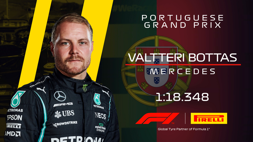 ONBOARD: Valtteri Bottas’ Pirelli Pole Position Award lap at the Portuguese Grand Prix