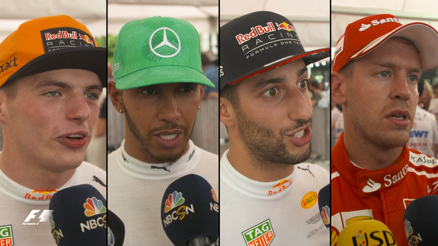 Drivers report back after the race in Malaysia