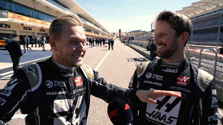 Grosjean and Magnussen's best moments at Haas