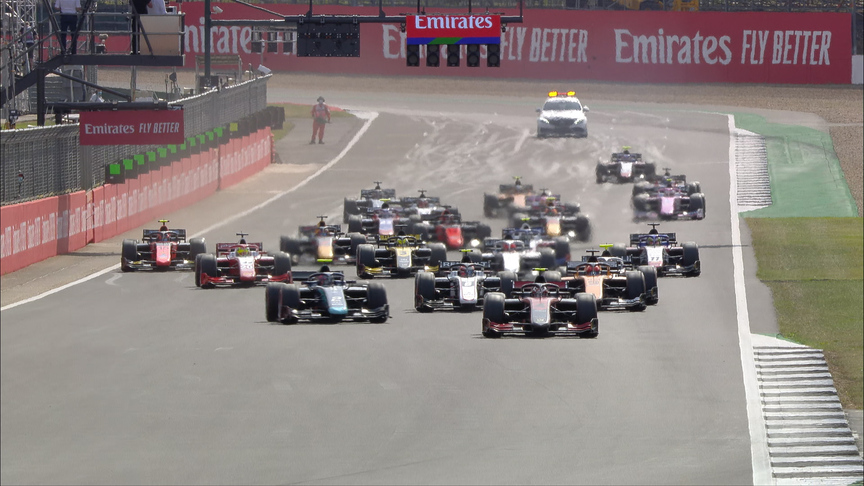 F2 2020 Round 5: 70th Anniversary GP feature race highlights