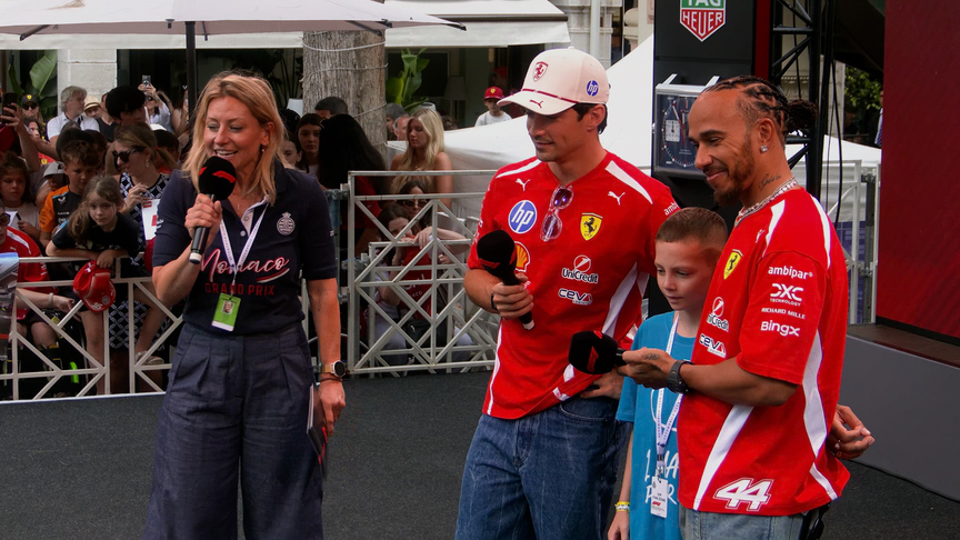 FAN FORUM: The Ferrari, Haas, Racing Bulls, Alpine and Mercedes drivers meet the fans
