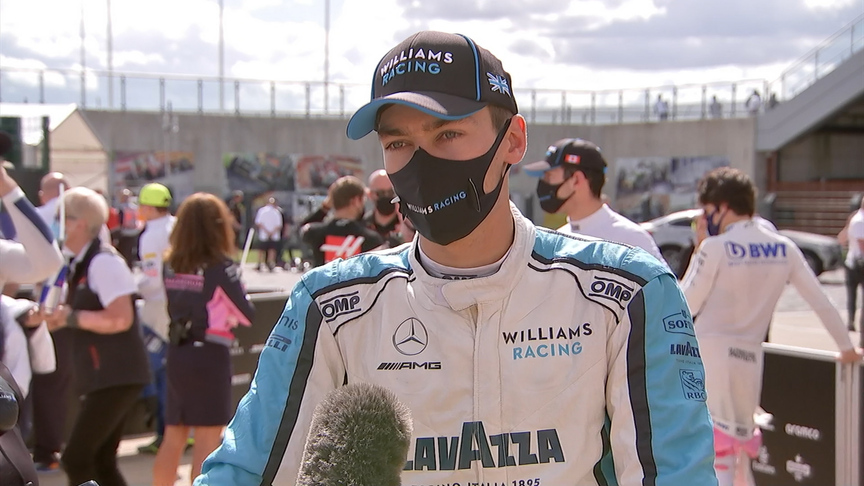 Russell feared late puncture on his way to P13