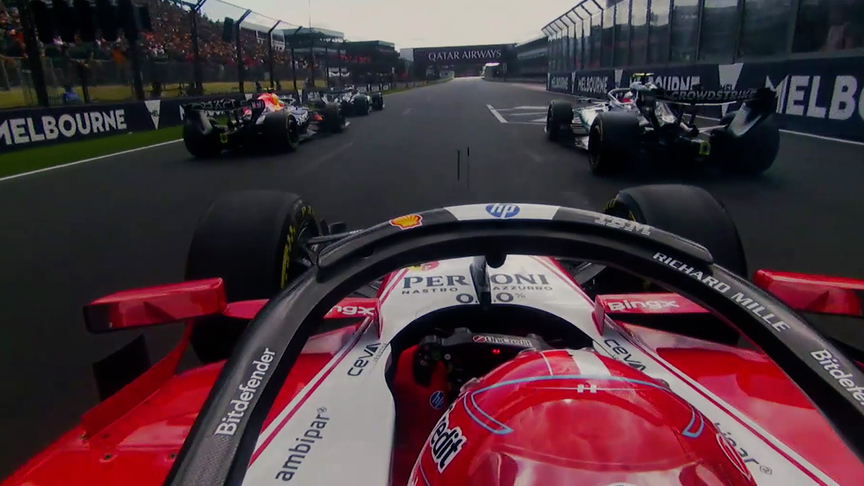 2026 Australian Grand Prix: Onboard as Leclerc takes the lead at the start from P4