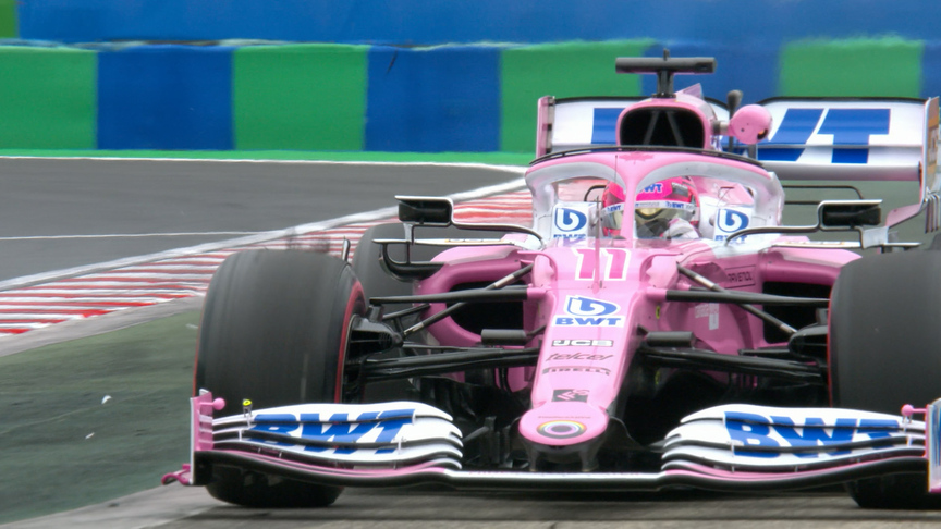 Hungary FP1: Perez ruins tyres with Turn 1 lock-up