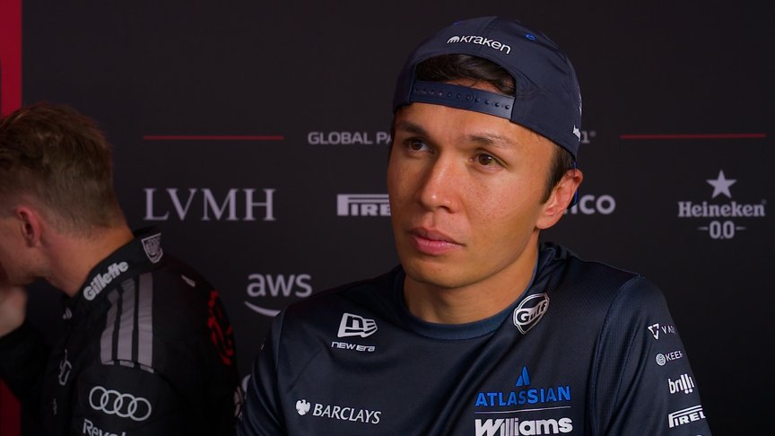 P15 Albon frustrated with 'pretty boring' race at the back in Spa