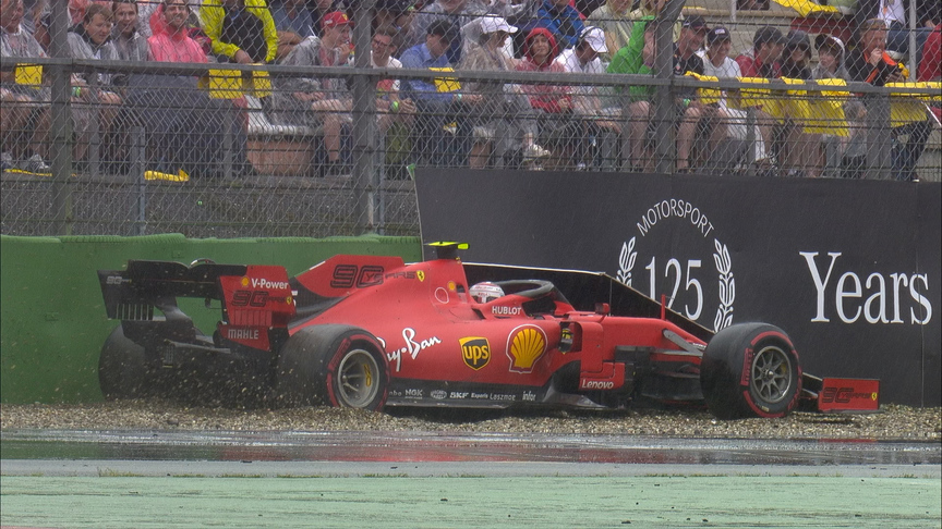 Crashes and spins at German GP's treacherous Turn 16