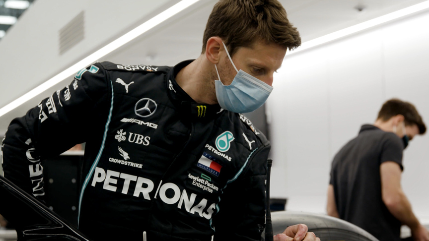 Romain Grosjean returns to F1 with special one-off Mercedes test